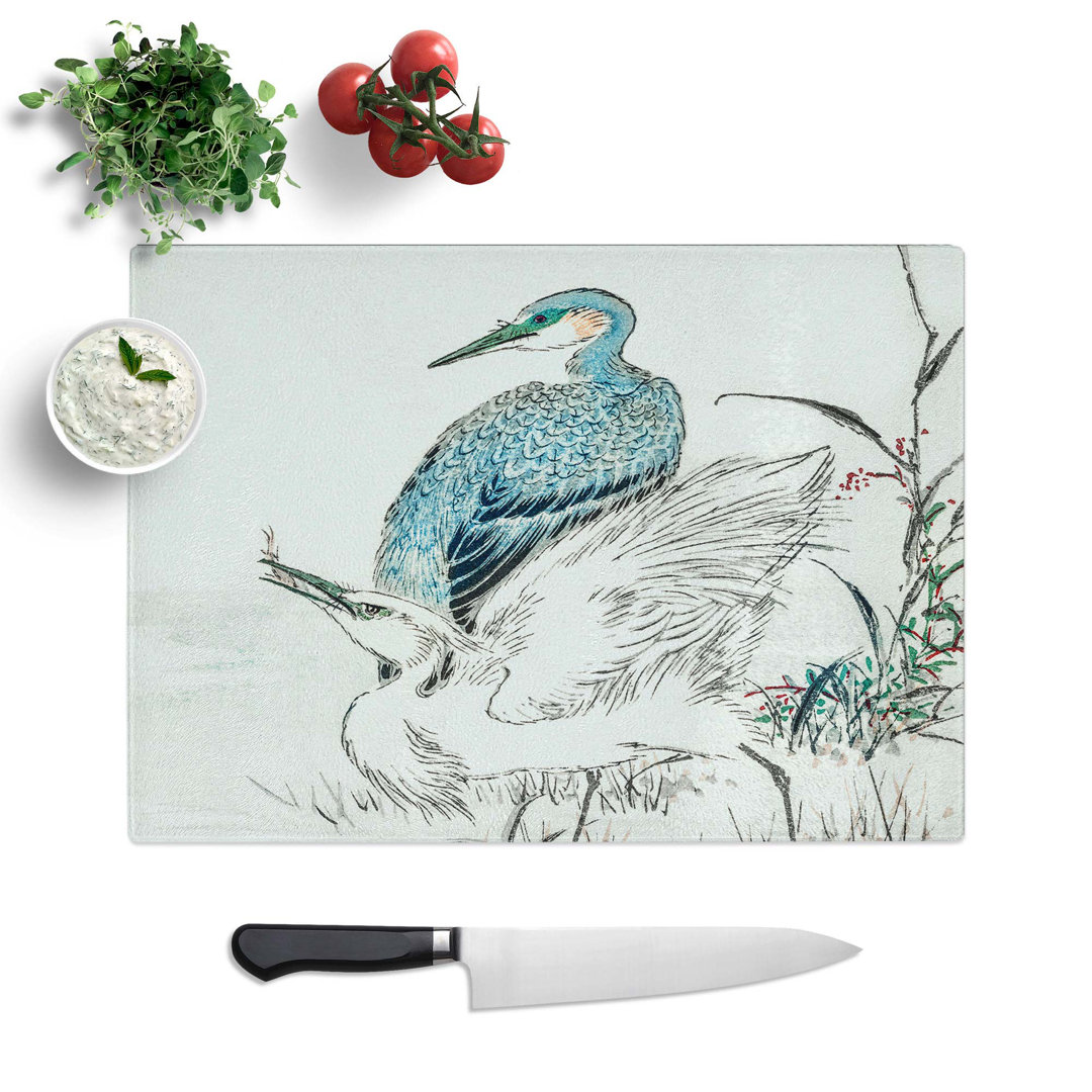 Glass Heron & Egret by Numata Kashu Chopping Board