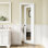 24“x80" 1-Lite Clear Glass Slab Door,  Interior Tempered Ceramic Frit Glass Door Slab, White Primed/Prefinished, Solid Core French Door, Pantry Door, Closet Door