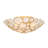 16'' Antique Gold Semi Flush Mount