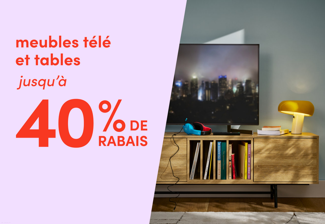 meubles télé et tables en solde