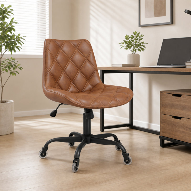 Fauteuil de bureau ergonomique avec inclinaison à 120 °, Brun