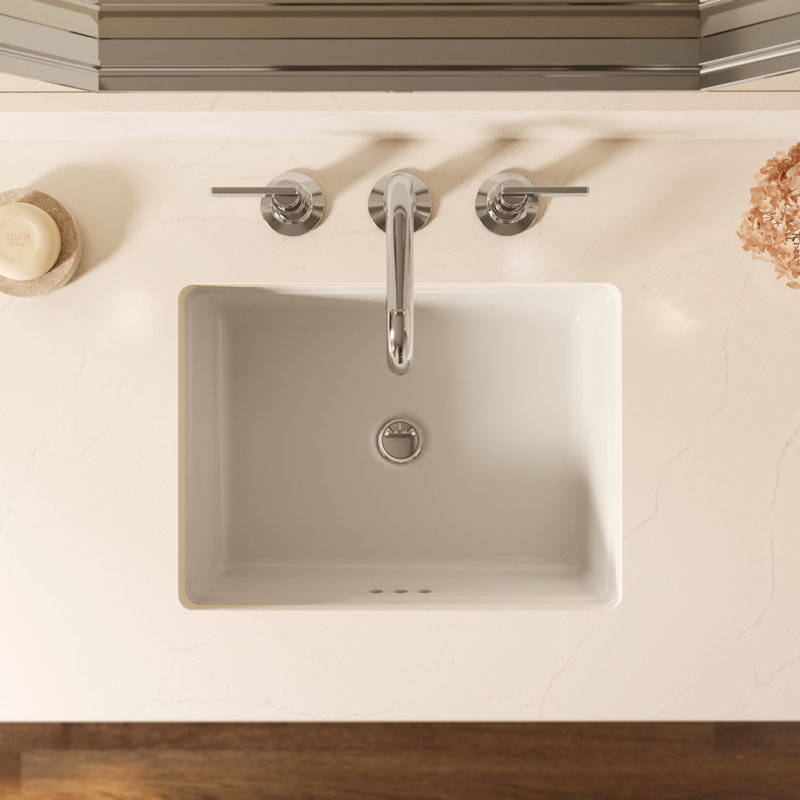 Claude by Studio McGee 19-13/16" Rectangular Undermount Bathroom Sink, Dune