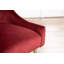 Fauteuil rembourré en velours Cullars-1961676197