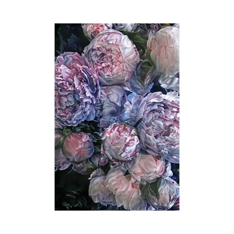 Floral 60 by Heather Offord - Wrapped Canvas Print