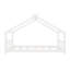 Lit simple en bois, blanc-129436282