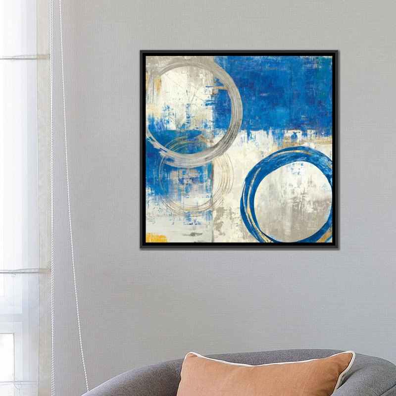 «Lingering I» par Tom Reeves - reproduction sur toile tendue, H 18 po x l 18 po x P 1,5 po, Toile avec cadre noir