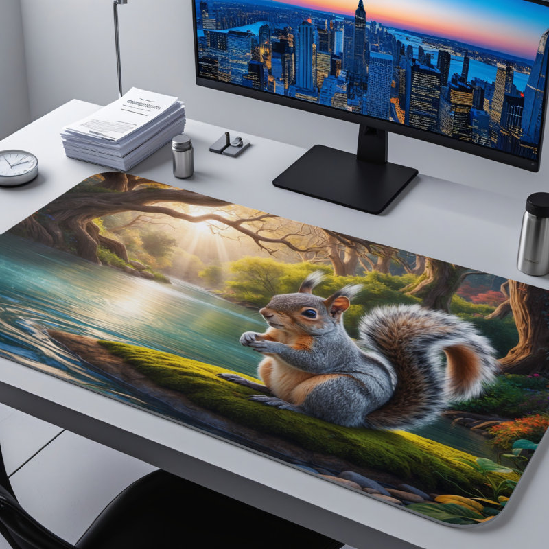 Polyester Desk Pad, 23.6x13.8