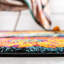 Tapis jaune à motif floral Lorene-86603353