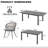 6 - Person Outdoor Stretchable Dining Set With Cushions-614372776