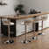 Ginko Swivel Upholstered Adjustable Height Counter Stool with Metal Frame