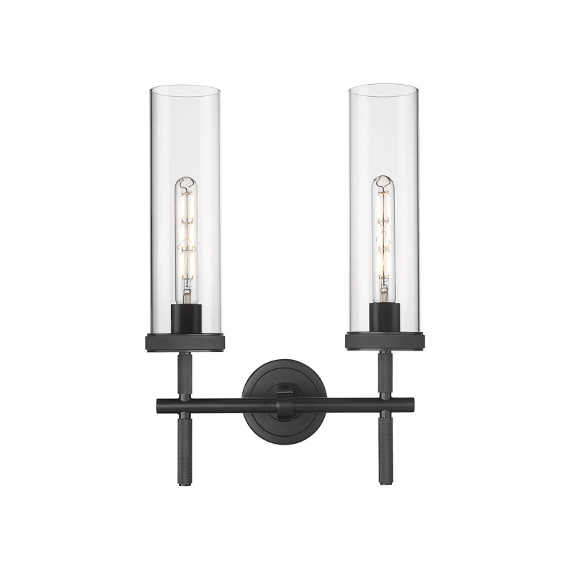 Mahdy 2 - Light Dimmable Vanity Light, Matte Black, Clear