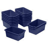 ECR4Kids Scoop Front Storage Bin, Multipurpose Organization, 15-Piece