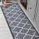Bethie Gray Non-Skid Moroccan Trellis Machine Washable Area Rug