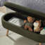 Banc de rangement avec repose-pieds ovale Boucle-462579860