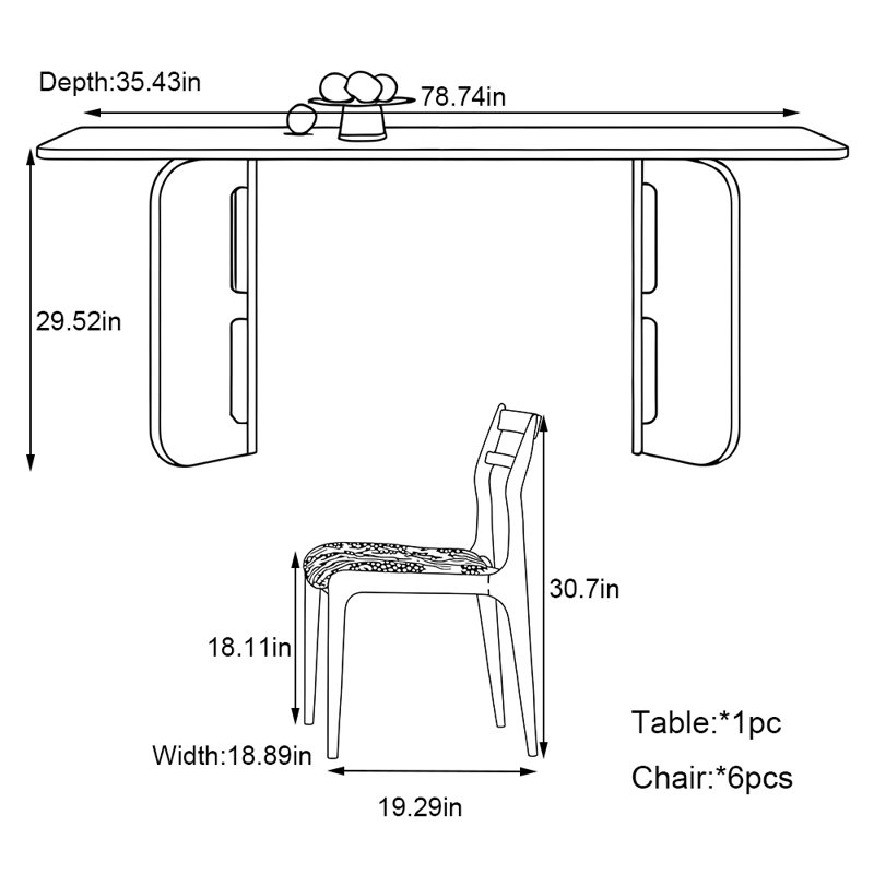 Kopec, 29.52 x 78.74"L x 35.43"W