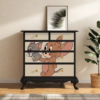 36in Five-drawer Sideboard Cabinet