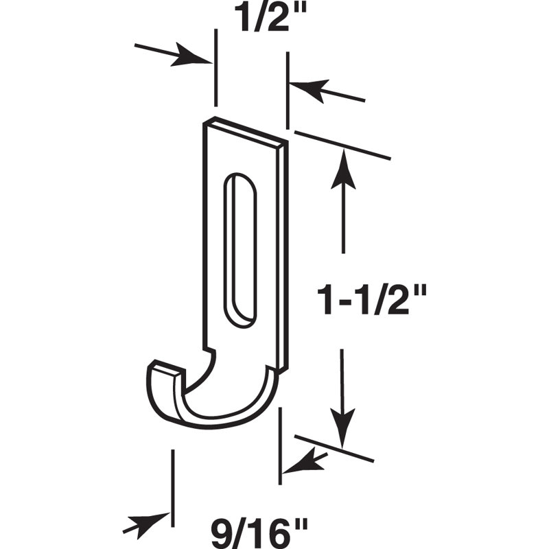 Steel Sliding Screen Door Latch Strike, fits Columbia and Trimview Sliding Screen Doors (2 Pack)
