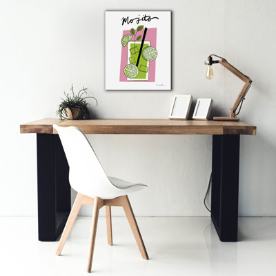 Toile épique Graffiti «Colorful Cocktail 1» par Farida Zaman, 20 po x 24 po