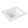 21'' x 18'' White Rectangular Vitreous China Drop-in Bathroom Sink with Overflow