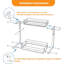 2-Tier Sliding Under Sink Organizer With Adjustable Height For Kitchen/Bathroom Cabinets
