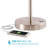 Wellness OttLite Harmonize LED Desk Lamp - 2.1A USB Charging Port, 3 Brightness Settings, Brushed Nickel
