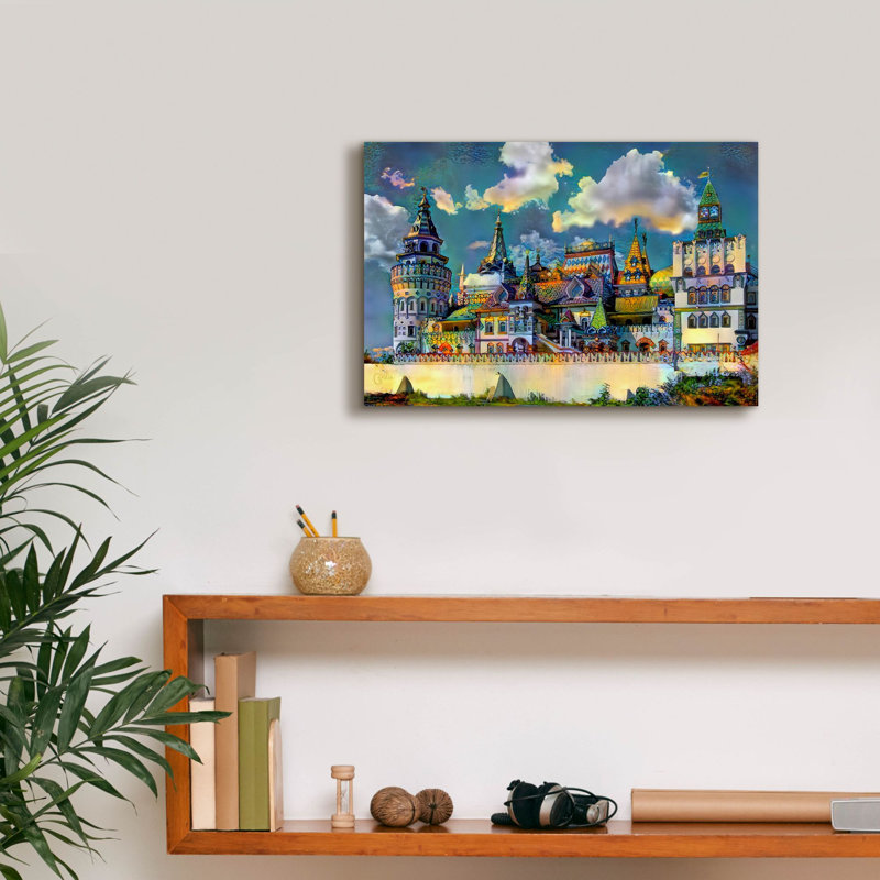 «Moscow Moscow Izmailovsky Market» par Pedro Gavidia, art mural sur toile, H 12 po x l 18 po x P 0,75 po