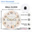 Horloge murale florale aquarelle