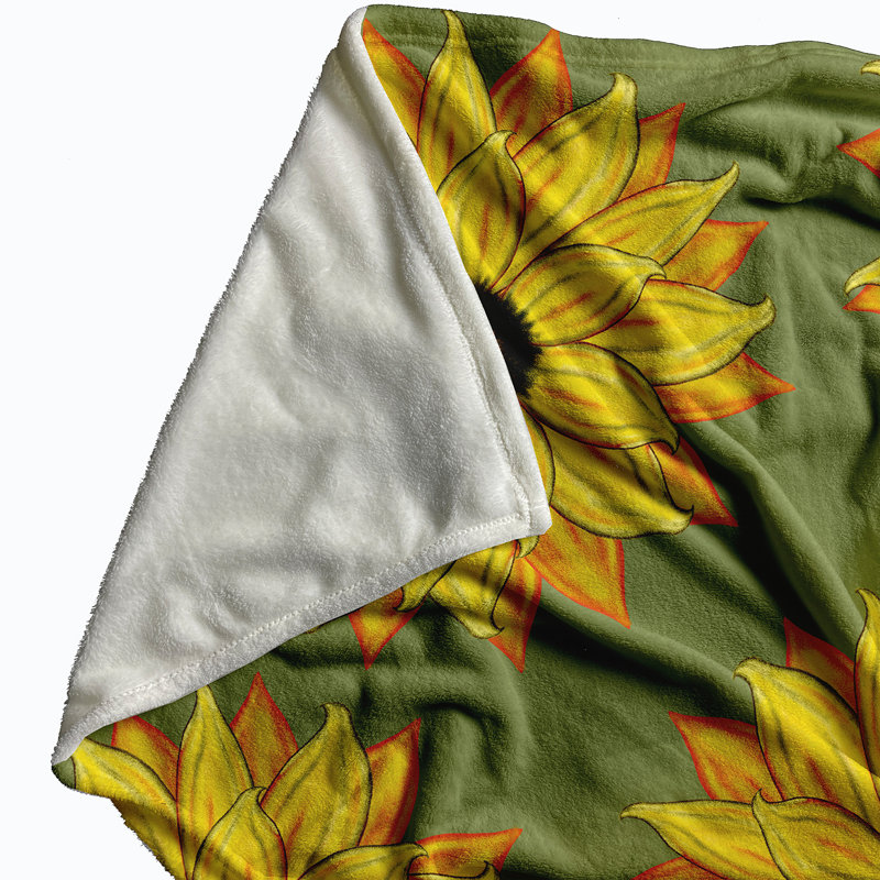 Throw Blanket, 50" H x 60" W x 0.5" D, Green