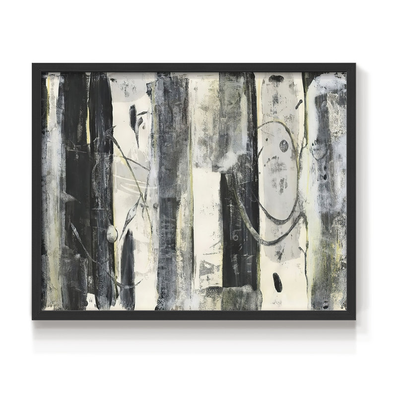 «Debout grand II», reproduction encadrée, H 8 po x l 10 po, Noir, noir, noir, noir