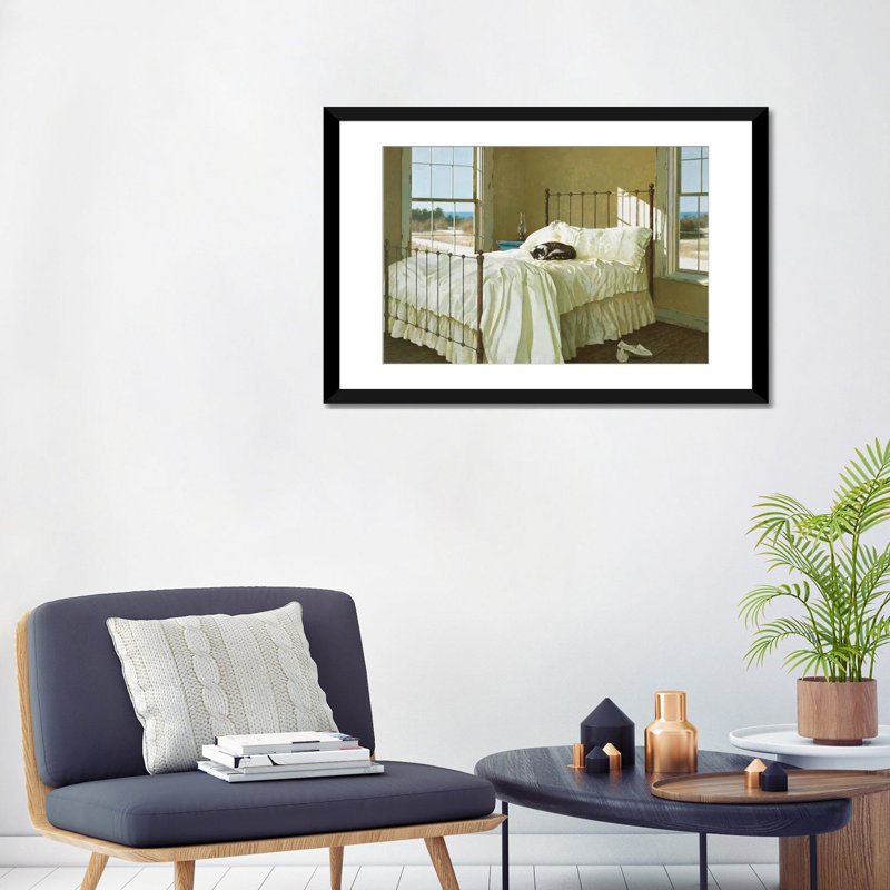 « lazy à l’après-midi », reproduction de photo sur toile tendue, Papier d'art encadré noir, H 24 po x l 32 po x P 1 po