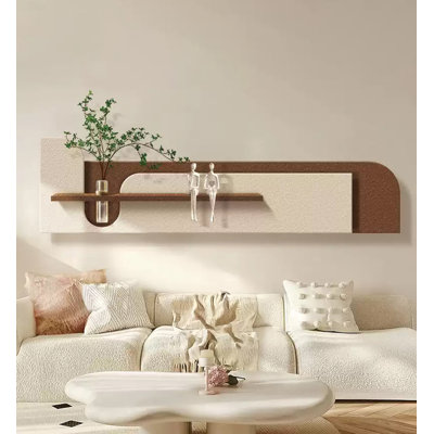 Cream-Coloured Watercolor Green Plants With Light Fixtures On The Wall