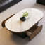 Table basse italienne de forme ovale