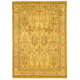 High-Quality Hand-Knotted Gold And Cream Area Rug