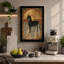 Silhouette Horse in Gold Art Deco - Wrapped Canvas-1739914659-1739914683