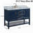 Tona 48'' Single Bathroom Vanity with Marble Top-796177502-711856525