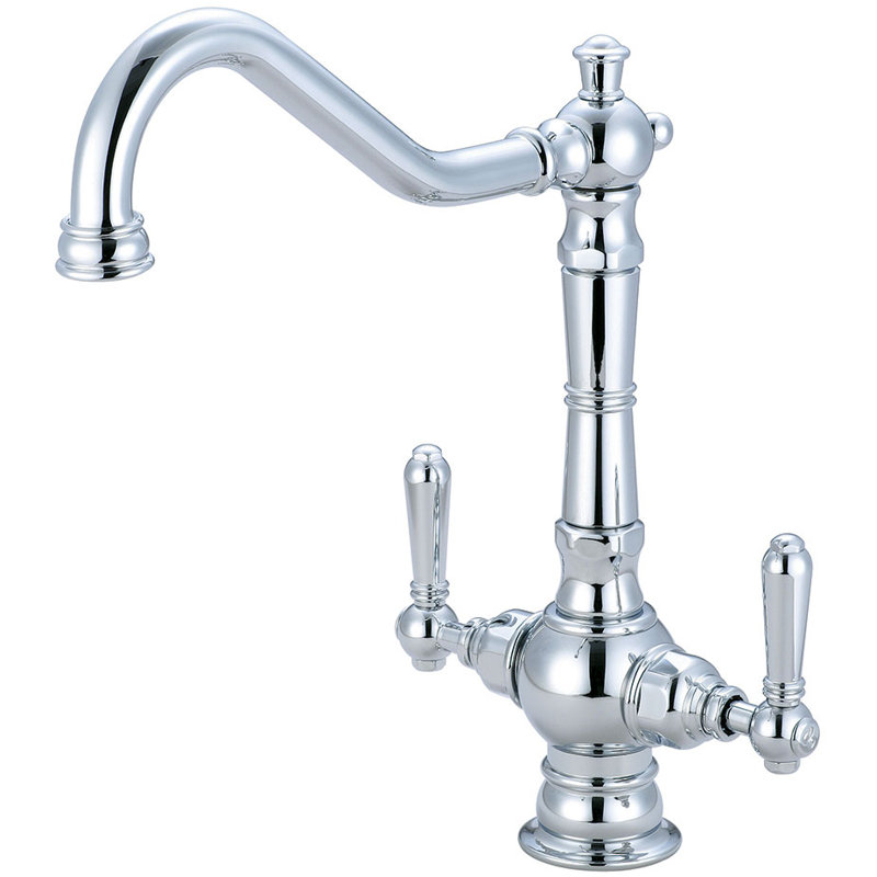 Central Brass Americana Kitchen Faucet, Polished Chrome