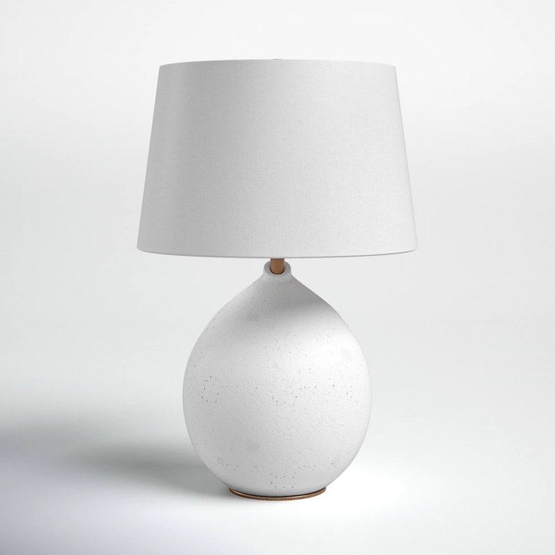 Mellina Ceramic Table Lamp, White