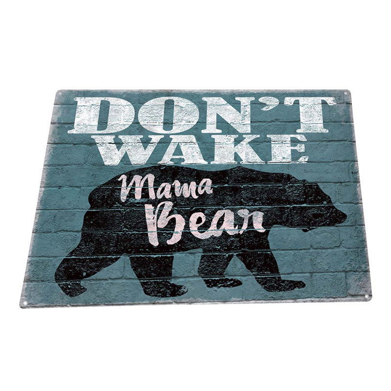 Plaque «Dont Wake Mama Bear», H 17,2 po x l 23,2 po x P 0,04 po