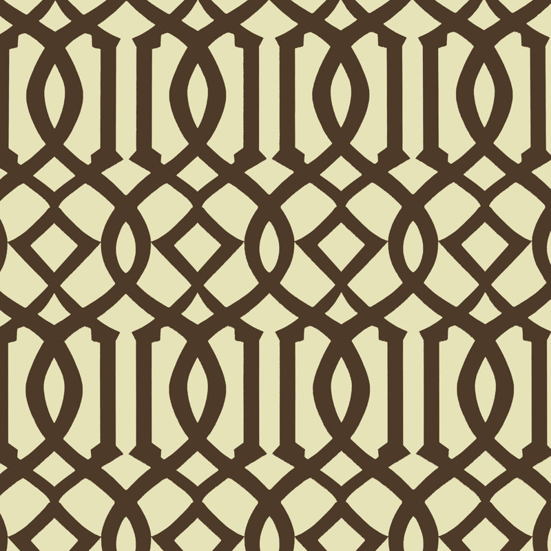 Papier peint Imperial Trellis II, Java / crème