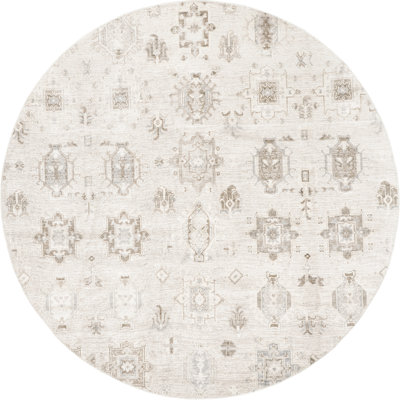 Beige Ivory Machine Washable Oriental Rug
