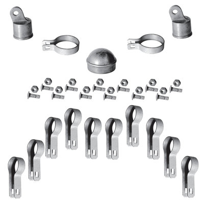 Ensemble de poteaux d'angle de 2-3 / 8 po Galavanized