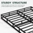Likins 4 Inch Metal Box Spring with Frabric Cover, Easy Assembly-619314352