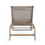  Méridienne d'extérieur, fauteuil inclinable réglable avec accents de corde, chaise longue résistante aux intempéries, beige