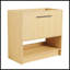 Meuble-lavabo autoportant avec 2 portes, fabrication en contreplaqué durable, surface résistante aux égratignures et à l'eau, à l'exception du lavabo-740127725