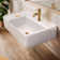 Whitehaus Collection 30" Rectangular Wall Mount Basin With Faucet Drilling And Rear Center Drain Location