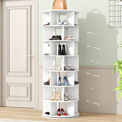 35 Pair Rotating Shoe Rack