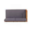 Ensemble de canapé 4 pièces, gris foncé