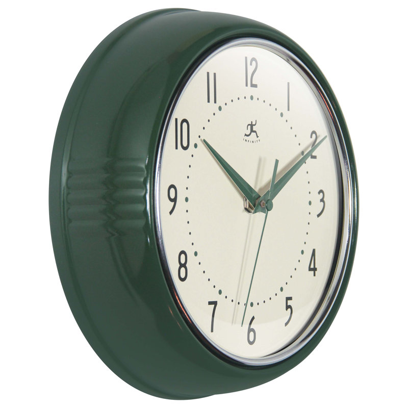 Horloge murale Desdra, Vert forêt, Petit