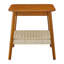 Table d'appoint Mid-Century avec tablette tissée-2013656115