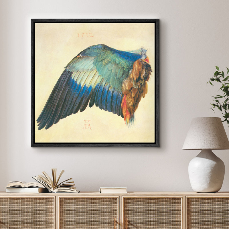 «Wing Realism Artwork», photos de la Renaissance, études sur toile, impression sur toile encadrée, Cadre flottant noir